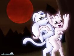 2025 3_fingers 4:3 4_fingers against_natural_surface against_surface against_tree ambiguous_penetration antennae_(anatomy) anthro areola black_eyes blue_nose blush bodily_fluids bodyguard_position breasts detailed_background digital_media_(artwork) duo evergreen_tree eyebrows eyelashes eyewear female female_penetrated fingers flo_(whitecrocus) floppy_ears forehead_gem from_behind_position fur gem glasses grass grin guardian_spirit hand_on_belly hand_on_tree hi_res looking_at_another looking_back looking_pleasured male male/female male_penetrating male_penetrating_female microsoft moon motion_lines navel night nipples ocus_(whitecrocus) open_mouth ori_(series) outside outside_sex penetration pine_tree pink_nose pink_tongue plant pointy_ears pupils red_moon sex signature small_breasts smile standing standing_sex stomach_bulge sweat tail tail_grab tears tears_of_pleasure teeth tongue tree white_body white_pupils whitecrocus xbox_game_studios