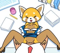 <1_second_video 1boy 1girls 2d aggressive_retsuko animated anthro book bouncing_breasts breasts closed_eyes clothed_sex computer cup faceless_male female happy happy_sex interspecies loop male mammal minus8 missionary nipples no_sound office_lady open_mouth paper penetration penis pussy red_panda retsuko sanrio sex shorter_than_10_seconds straight vaginal_penetration video