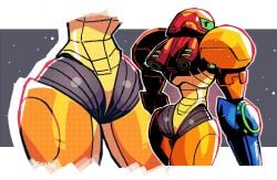armored samus from metroid by crap-man