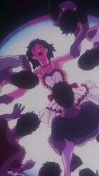 1girls 7boys dress earrings enjoying_rape gangrape high_quality kirigoe_mima maid_outfit maid_uniform medium_breasts moaning official_art open_mouth penetration perfect_blue rape satoshi_kon sex sex_slave small_breasts sound sound_edit sound_effects tagme vertical_video video