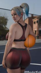 harley quinn (injustice) from dc by 3drendernoob