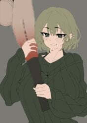 1boy 1girls akina-chan animated big_breasts buckethead_ero busty censored dildo_in_penis dildo_in_urethra dominant_female female femdom flat_colors green_eyes green_hair half-closed_eyes hand_on_glans hand_on_penis handjob highres huge_cock male massive_balls massive_penis mature mature_woman mosaic_censoring mosaic_censorship naughty_face original original_character penis sex_toy short_hair smile sweater tagme testicles urethral_insertion urethral_penetration video voluptuous x-ray