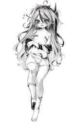 absurdres ahoge bandaid bandaids_on_nipples bite_mark bite_mark_on_breast blush bow bow_panties breasts chinese_commentary commentary_request crossed_arms crying crying_with_eyes_open female full_body genderswap_(mtf) grey_hair hair_between_eyes highres long_hair long_sleeves lying multicolored_hair on_back one_side_up open_mouth panties panty_pull pasties pussy pussy_juice rule_63 shoes simple_background single_shoe small_breasts socks solo streaked_hair sumino_takumi tears teeth the_hundred_line_-last_defense_academy- two-tone_hair underwear upper_teeth_only very_long_hair white_background yanrenxi20831
