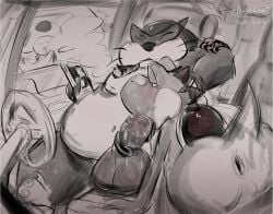 anthro anus arm_tattoo ass being_watched big_butt blush bodily_fluids car car_interior car_sex cigar controller dick_pic dinosaur duo eulipotyphlan eyewear fellatio fisherkitu game_controller hi_res humanoid long_tongue looking_at_another male male/male mammal mario_bros mole_(animal) monty_mole moobs navel nintendo nintendo_controller oral overweight overweight_male penile penis prehistoric_species reptile scalie semi_public sex shell sloppy_blowjob smoke smoking smoking_cigar sunglasses sweat tail tattoo texting toad_(mario) tongue tongue_around_penis tribal_tatoo vehicle wii wii-wheel wii_nunchuk yoshi
