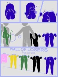 5girls ass big_ass big_breasts black_(harvestman) blue_(harvestman) breasts comic comic_page digital_drawing_(artwork) digital_media_(artwork) faceless_female faceless_male female femsub glory_wall green_(harvestman) grey_background grey_body harvestman_here large_breasts lifted lifting lifting_person male minimalist multiple_boys multiple_females multiple_girls multiple_males no_eyes panels penis petite pictogirls_(harvestman) pictogram pink_(harvestman) public_use purple_(harvestman) pussy red_(harvestman) shortstack simple_background stick_figure stickman stickwoman vagina white_background yellow_(harvestman)