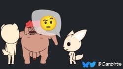 accurate_art_style aggressive_retsuko aggretsuko anai_(aggretsuko) animated animation badger bubble_text canbirts casual_nudity director_ton emoji female fenec fenneko flaccid flaccid_penis flushed flushed_face fox huge_cock kissing male music netflix nude nude_female nude_male nudity official_style penis pig retsuko sanrio shy webm