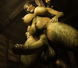 1futa 3d balls big_breasts big_penis breasts futa_pubic_hair futanari glowing_eyes green_skin hairy hairy_balls hairy_body hairy_legs highres horror looking_at_viewer looking_down misuzalha3d nipples olga_(misuzalha3d) penis pubic_hair sagging_balls saggy_balls scary self_upload sweat ugly ugly_female ugly_futa veiny_penis witch yellow_eyes