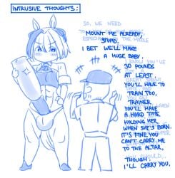1boy 1futa abs animal_genitalia_on_humanoid asking_for_it asking_for_sex balls big_balls blush breasts character_request chibi crop_top english_text female full-face_blush futa_masturbation futanari hair_ribbon height_difference horse_girl horsecock horsecock_on_humanoid huge_cock impregnation_request intersex male masturbation muscular muscular_futa muscular_thighs onahole panzermeido penis penis_out secunduspublius short_hair shorts small_breasts solo_focus tall_futa taller_futa tanline text thick_thighs trainer_(umamusume) two-tone_hair umamusume veiny_penis
