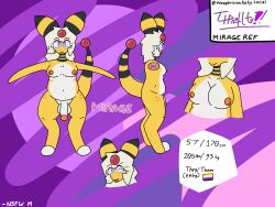absurd_res ampharos anthro ass balls belly blep blonde_hair breasts eyewear freckled_butt freckled_face freckles furry futanari generation_2_pokemon genitals glasses hair hi_res intersex looking_at_viewer mirage_(miragevision) miragevision model_sheet nintendo nipples nonbinary_(lore) one_eye_closed penis pokemon pokemon_(species) presenting presenting_breasts slightly_chubby solo tail tail_orb text tongue tongue_out wearing_glasses wink winking_at_viewer yellow_body