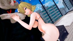 1girls 1monster 3d blonde_female blonde_hair breasts bulge crossover eastern_and_western_character female grimm_(rwby) head_on_chest height_difference hellsing hellsing_ultimate indrick_[artist] light-skinned_female light_skin monster monster_cock monster_on_female nude_female penetration red_eyes rwby seras_victoria sex stomach_bulge