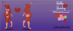 big_ass big_breasts big_butt bobby_bearhug breasts critters_(poppy_playtime) female furry furry_only no_humans palatis poppy_playtime poppy_playtime_(chapter_3) red_body red_fur red_skin simple_background simple_shading smiling_critters