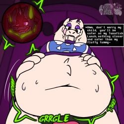 belly_focus boss_monster_(undertale) bovid caprine digestion dragon fatal_vore fish goat hi_res hybrid ifra mammal marine melty_digestion mythological_creature mythological_scalie mythology scalie stomach_acid toriel undertale_(series) vore