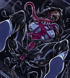 cindy_moon female marvel marvel_comics masturbation possession silk_(marvel) symbiote venom venom_(marvel)