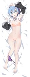 dakimakura dakimakura_pillow dakimakura_pose posing rem_(re:zero)