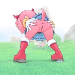 1girls amy_rose anon0567 anthro anus devil_horns female hedgehog looking_away mobian_(species) pink_fur pink_hair presenting presenting_hindquarters pussy rodent solo sonic_(series) sonic_the_hedgehog_(series) spreading_butt_cheeks spreading_cheeks