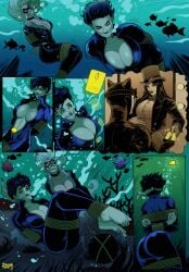 ass big_breasts black_cat_(marvel) bondage catwoman comic dc dc_comics felicia_hardy female marvel ramartwork selina_kyle underwater unzipped unzipped_bodysuit zatanna