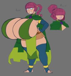 2girls archer_queen_(clash_of_clans) big_breasts breasts_bigger_than_head clash_(series) clash_of_clans clash_royale clothed clothed_female clothing elpiromanias enormous_breasts fully_clothed fully_clothed_female huge_breasts hyper hyper_breasts looking_back multiple_girls supercell tagme thick_thighs