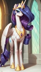 ai_generated alicorn blue_eyes my_little_pony rarity_(mlp) tagme tail