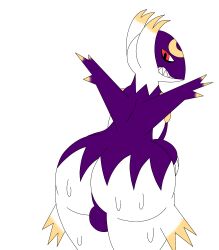 2024 angry balls ballsack claws crescent_(kaithedumbass02) crescent_moon flat_colors generation_3_pokemon gold_body gold_fur head_markings huge_ass huge_butt kaithedumbass02 latios male markings no_humans pokemon pokemon_(species) purple_body purple_fur red_eyes self_upload sharp_teeth solo solo_male sweat sweating sweaty sweaty_butt white_background white_body white_fur wings