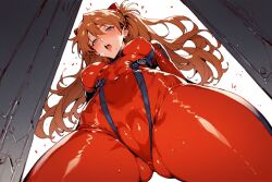 ai_generated asuka_langley_sohryu big_breasts bodysuit fat_mons neon_genesis_evangelion pussy round_ass teardrop_breasts