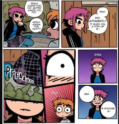 fart green_fart one_eye_closed ramona_flowers scott_pilgrim scott_w_pilgrim tagme_(artist)