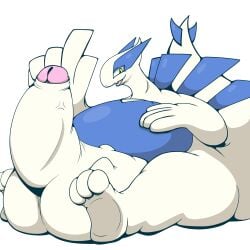 balls belly big_balls big_belly big_breasts big_penis bodily_fluids breasts cock_vore cum cum_vore digestion feet generation_2_pokemon genital_fluids genitals hi_res huge_balls huge_belly huge_breasts huge_cock hyper hyper_balls hyper_belly hyper_breasts hyper_genitalia legendary_pokemon luelue lugia male nintendo penile penis pokemon pokemon_(species) vore wings