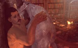 2boys 3d 3d_artwork 3d_model anal anal_sex anthro anthro_on_human artist_name artist_signature bara beard_stubble beauty_mark biceps bookshelf candle candlelight candles canon_couple chair chess couple dark-skinned_male dark_hair dark_skin door dorian_pavus dragon_age dragon_age_inquisition duo eyepatch eyewear facial_hair gay gay_anal gay_male gay_sex grey_body grey_skin holding_partner horn horns human iron_bull just-jasper lifted lifting lifting_partner looking_pleasured male male/male male_only male_penetrated male_penetrating male_penetrating_male mole moustache muscles muscular muscular_male naked naked_male nude nude_male orgasm_face pansexual_male penetration penile_penetration penis_in_ass pinned_to_wall pointy_ears sex stubble table veiny_muscles video_games yaoi