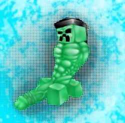 angry anthro bara big_penis creeper durag furry green_skin huge_cock huge_muscles male male_only minecraft mob monster muscular penis tagme veiny_penis