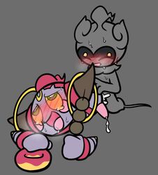 00freeze00 2boys ahe_gao anal anal_sex ass blush closed_eyes cum cum_in_ass cum_inside cum_while_penetrated doughnut feral food gay genie ghost heavy_breathing hoopa horn humanoid interspecies legendary_pokemon male male_only marshadow nintendo open_mouth penetration pokémon_(species) pokemon pokemon_(species) pokemon_sm pokemon_xy sex simple_background smile sweat tears tongue tongue_out video_games yaoi yellow_eyes