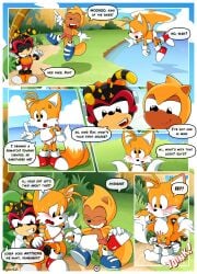 alystaircat charmy_bee classic_tails comic cub english_text page_4 page_number ray_the_flying_squirrel small_penis sonic_(series) sonic_the_hedgehog_(series) tails tails_the_fox yaoi young younger_male