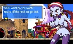 dangergirlfan edit english_text female harbor photoshop pixel_art risky_boots shantae ship smooth_skin solo sprite_art