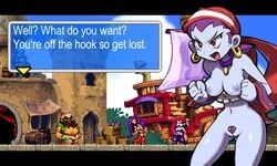 dangergirlfan edit english_text female harbor photoshop pixel_art risky_boots shantae ship smooth_skin solo sprite_art