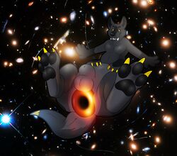 2019 animal_genitalia anus balls bigdarkfluff black_hole canid canid_taur canine gaping gaping_anus m87_black_hole male mammal messier_87 personification sheath solo taur