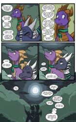 comic conditional_dnp cynder dragon female grumpyvulpix hi_res male peeing scalie spyro spyro_the_dragon tagme urine video_games