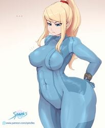 ... 1girls abs big_ass blonde_hair blue_eyes blush bodysuit bottom_heavy breasts cameltoe clothed female female_only hourglass_figure huge_ass huge_thighs human medium_breasts metroid mole mole_under_mouth muscular muscular_female nintendo png ponytail samus_aran simple_background spindles text thick_thighs url watermark wide_hips zero_suit zero_suit_samus