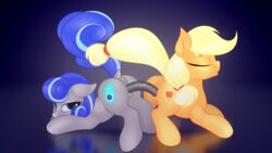 16:9 2018 2girls animated anus applejack_(mlp) ass blonde_hair blue_baton blue_eyes blue_hair closed_eyes cutie_mark dildo dock double_dildo duo earth_pony eqamrd equid equine feet female female_only female_penetrating feral feral_on_feral friendship_is_magic fur furry grey_fur hair half-closed_eyes hooves horse looking_at_viewer looking_back mammal masturbation multicolored_hair mutual_masturbation my_little_pony nude open_mouth original_character penetration pony pussy pussy_juice raised_tail sex_toy simple_background smile stomach_bulge thick_thighs toying_partner two_tone_hair vaginal_masturbation vaginal_penetration wide_hips yellow_fur yuri