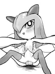 1boy 1girls 2018 blush clothed duo female female_focus first_person_view flat_chest human human_on_humanoid humanoid interspecies kirlia larger_male looking_at_viewer lying male male_pov mammal missionary_position monochrome nintendo nude on_back open_mouth penetration penis pokémon_(species) pokemon pokemon_(species) pokemon_rse pokephilia pov pubic_hair pussy sex simple_background size_difference sketch smaller_female solo_focus stomach_bulge straight tosx vaginal_penetration video_games white_background