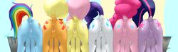 anus applejack_(mlp) ass cutie_mark equid equine fluttershy_(mlp) friendship_is_magic group horse mammal mane_six_(mlp) my_little_pony pinkie_pie_(mlp) pussy rainbow_dash_(mlp) rarity_(mlp) severus straight_hair twilight_sparkle_(mlp)