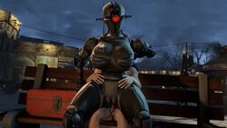 1boy 1boy1girl 1girls 3d animated assaultron big_breasts cyth-swag faceless_male fallout fallout_4 human human_on_robot human_penetrating no_sound on_lap on_top robot sex sole_survivor sole_survivor_(male) source_filmmaker tagme video