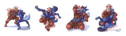 2boys abs absurd_res alternate_color anthro anthrofied arcanine bulge chubby clothing erection erection_under_clothes feet footjob furry gay headlock hi_res interspecies lucario male male_only muscular muscular_male nintendo original_character paws pokemon pokemon_(species) pokemon_dppt pokemon_rgby thepurp thick_thighs video_games wide_hips wrestling yaoi