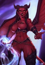 1futa 2019 alternate_version animal_genitalia arm_tattoo big_breasts black_hair blizzard_entertainment body_markings bracer breasts breasts_out burning_legion casting_spell chain circlet cleavage come_hither corrupted corruption demon demon_female demon_girl demon_tongue earrings face_tattoo fel_corruption female female_only forked_tongue glowing_eyes glowing_inside gold_eyes hairless_pussy horn_jewelry horn_ornament horned_humanoid horns humanoid intersex large_breasts licking licking_lips long_tongue looking_at_viewer looking_down looking_down_at_viewer magic magic_user membranous_wings nipple_piercing nipples no_panties original_character personalami piercing pointy_ears prehensile_tail pussy red-skinned_futanari red_skin sheath solo solo_female soul_suck soul_vore succubus tail tattoo tight_pussy tongue vagina voluptuous voluptuous_female waist_accessory waist_chain warcraft winged_humanoid wings world_of_warcraft xazariel yellow_eyes