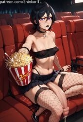 1futa 1futanari ai_generated big_ass big_balls big_butt big_nipples big_penis black_clothing black_hair black_lipstick bleach bleach:_the_thousand-year_blood_war breasts casual_exposure casual_nudity choker cinema cum cum_dripping cum_on_food cum_on_popcorn cumming cumming_on_food exposed_penis fishnet_armwear fishnet_legwear fishnet_stockings fishnets flat_chest foreskin futa_only futanari futanari g-string garter_belt garter_straps goth goth_girl hair hair_between_eyes high_heels huge_balls huge_cock huge_cock huge_nipples jewelry kuchiki_rukia kuchiki_rukia large_penis lipstick looking_at_viewer miniskirt motion_lines navel navel_piercing nipples_visible_through_clothing offering offering_food offering_to_viewer penis pierced_navel piercing pleated_skirt popcorn popcorn_bucket puffy_nipples purple_eyes shinkoritl short_hair sitting skindentation skirt small_breasts solo solo_focus solo_futa spread_legs thick_thighs thighhighs toned tube_top tubetop