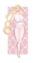 1girls aphrodite_(smite) blonde_hair european_mythology female female_only goddess greek_mythology hi-rez_studios light-skinned_female light_skin mythology pinup see-through see-through_clothing smite solo thick_thighs wide_hips wink winking_at_viewer writing-drawist