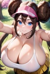 1girls ai_generated alternate_breast_size big_breasts breasts brown_hair chichiyama cleavage collarbone curvaceous curvaceous_body curvy curvy_body curvy_female curvy_figure female female_only game_freak gigantic_breasts huge_breasts human hyper hyper_breasts large_breasts massive_breasts pokemon pokemon_bw2 rosa_(pokemon) solo voluptuous voluptuous_female