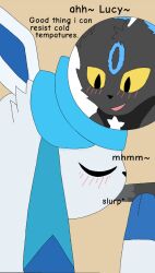 animal_genitalia animal_penis black_fur blowjob blue_fur eeveelution glaceon john_(white_rose) lucy_(white_rose) moaning nintendo pokemon shiny_pokemon sigma_rizz umbreon white_rose_(shiny_cobra)