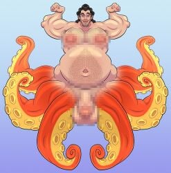 balls bara beauty_and_the_beast beauty_and_the_beast_(1991_film) belly cecaelia cephalopod cephalopod_humanoid chubby chubby_male crossover daddy disney fat fusion fusion_character gaston gay gay_male gut hairy hairy_male hunk male male_only merfolk mermaid merman monster monster_boy moobs muscles muscular muscular_male octopus octopus_boy octopus_humanoid octopus_tentacle octopus_tentacles penis pubes tentacle tentacle tentacle_monster