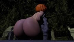 3d animated ass_focus ass_ripple butt_crush buttcrush crush fat_ass giantess halloween loop pumpkin shrinking simsalabime smaller_male sound tagme video