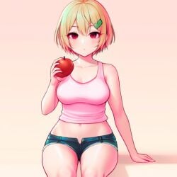 ai_generated blonde_hair hopeless_peaches wide_hips youtuber