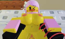 1boy 1girls 3d areolae blush breasts female male naked nipples penis pink_hair pov pussy roblox roblox_game robloxian scrapped_unit_(the_battle_bricks) sex source_request speed_battler_(the_battle_bricks) tagme the_battle_bricks tumore vaginal_penetration wompwompsad yellow_body yellow_skin