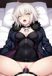 ai_generated fate/grand_order jeanne_alter jeanne_d'arc_(fate) missionary_position strap-on yuri